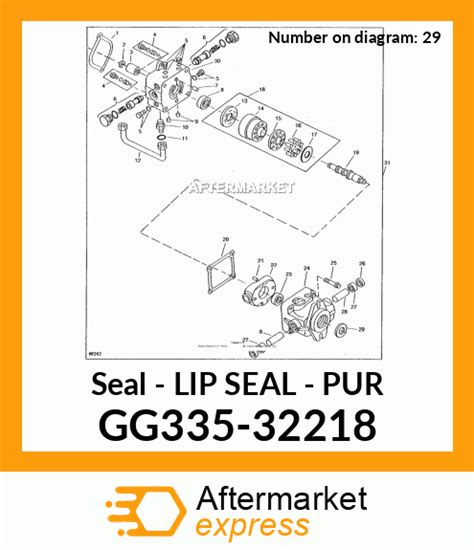 70 jd skid steer axle seal|GG335.